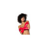 Gants en vinyle rouge 